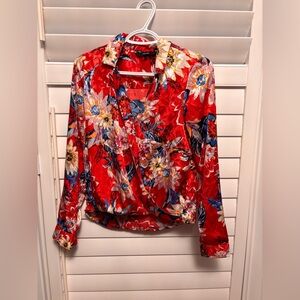 Vero Moda Red Floral Blouse